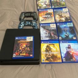 PS4 Console And Controllers And Games (All Different Prices)