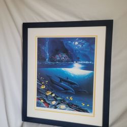 Signed Wyland "Paradise" Limited Ed. Lithograph Art