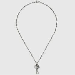 NIB Gucci double G key necklace 925 Ag sterling silver