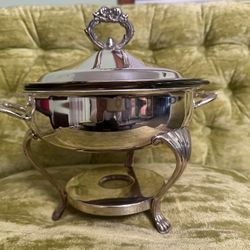 Vintage Leonard Silver Company Silverplate Food Warmer