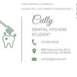 Free Dental Cleaning (kids, Teens, Geriatric, Medically Compromised)