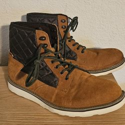 Stacy Adams Warm Mens Size 12 Leather Boots 53408-244   Used Like New 