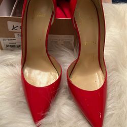Christian Louboutin Patent Red Iriza