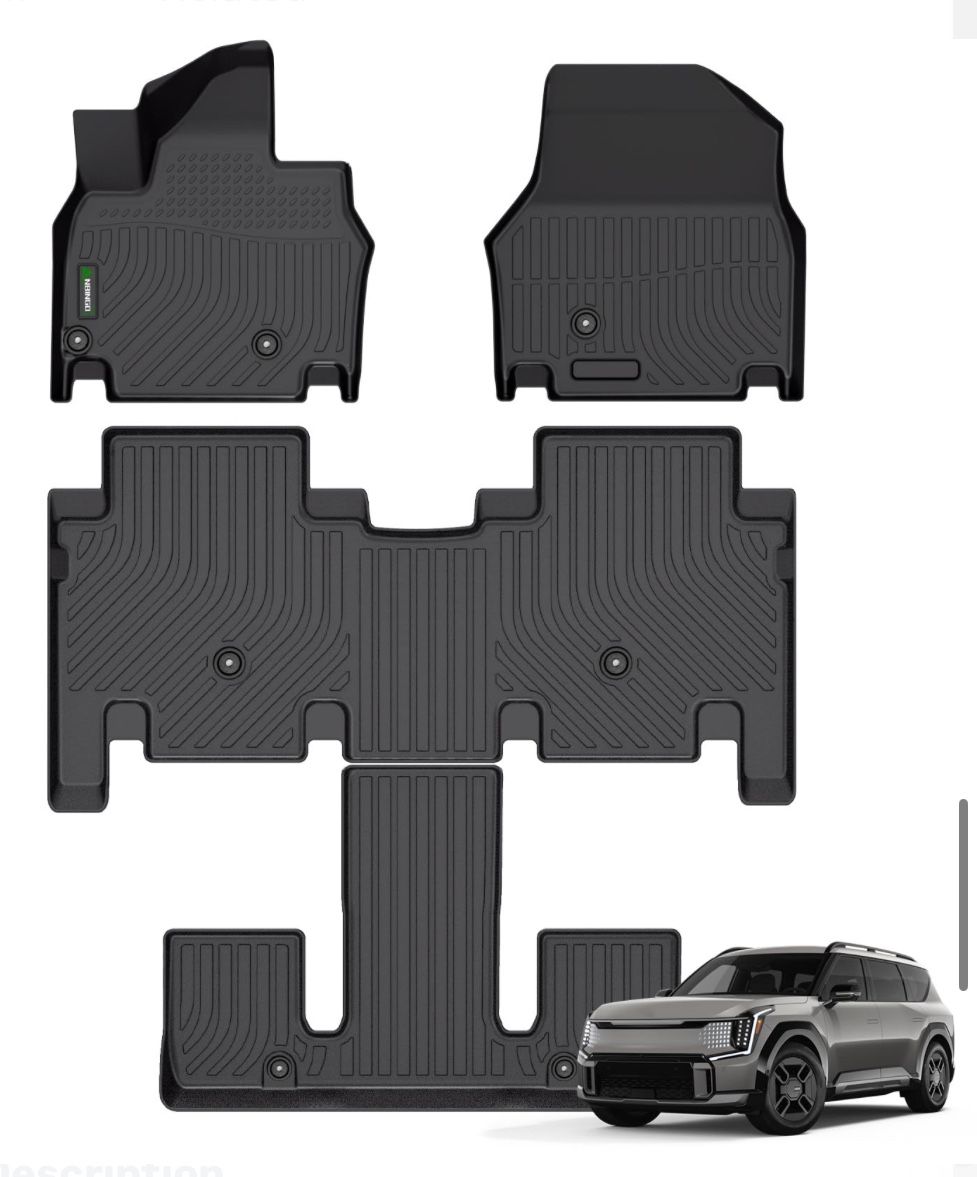2024 Kia EV9 All Weather Floor Mats