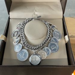 Burberry coin watch bracelet