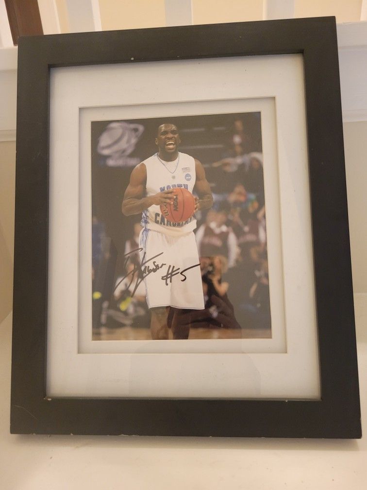 NCAA Elite 8: North Carolina Tar Heels Ty Lawson #5 UNC Autograph Signature Pic