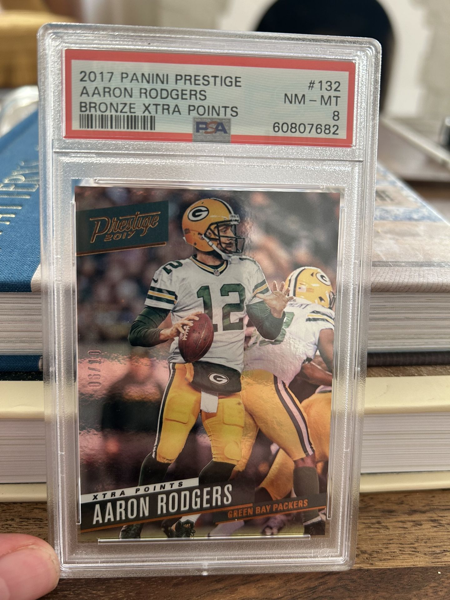 2017 Panini Prestige Bronze Xtra PointsAaron Rodgers PSA 8