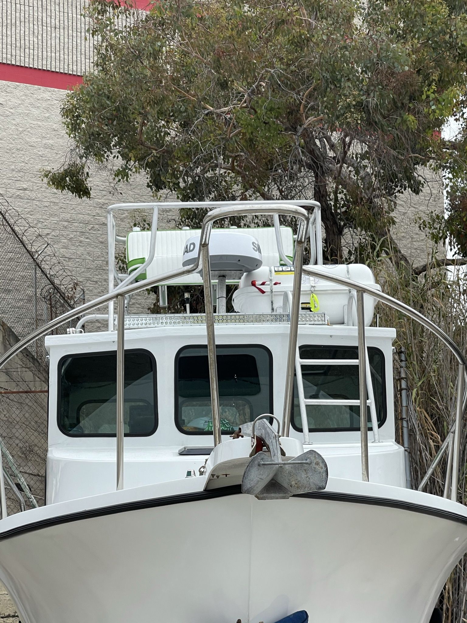 Custom Tuna Tower Off Parker Boat Needs Repair / Mod 