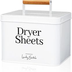 Modern Farmhouse Dryer Sheet Holder for Laundry Room Decor and Accessories