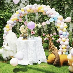 9.5ft Large Size Black Metal Balloon Arch Kit Decoration, for Birthday Decoration, Wedding Decoration, Graduation Decorations and Event Party Supplies