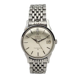 *1960's Men's Omega Constellation 34mm Automatic Vintage Stainless Steel Watch with Silver Dial. (Pre-Owned Box/Paper)