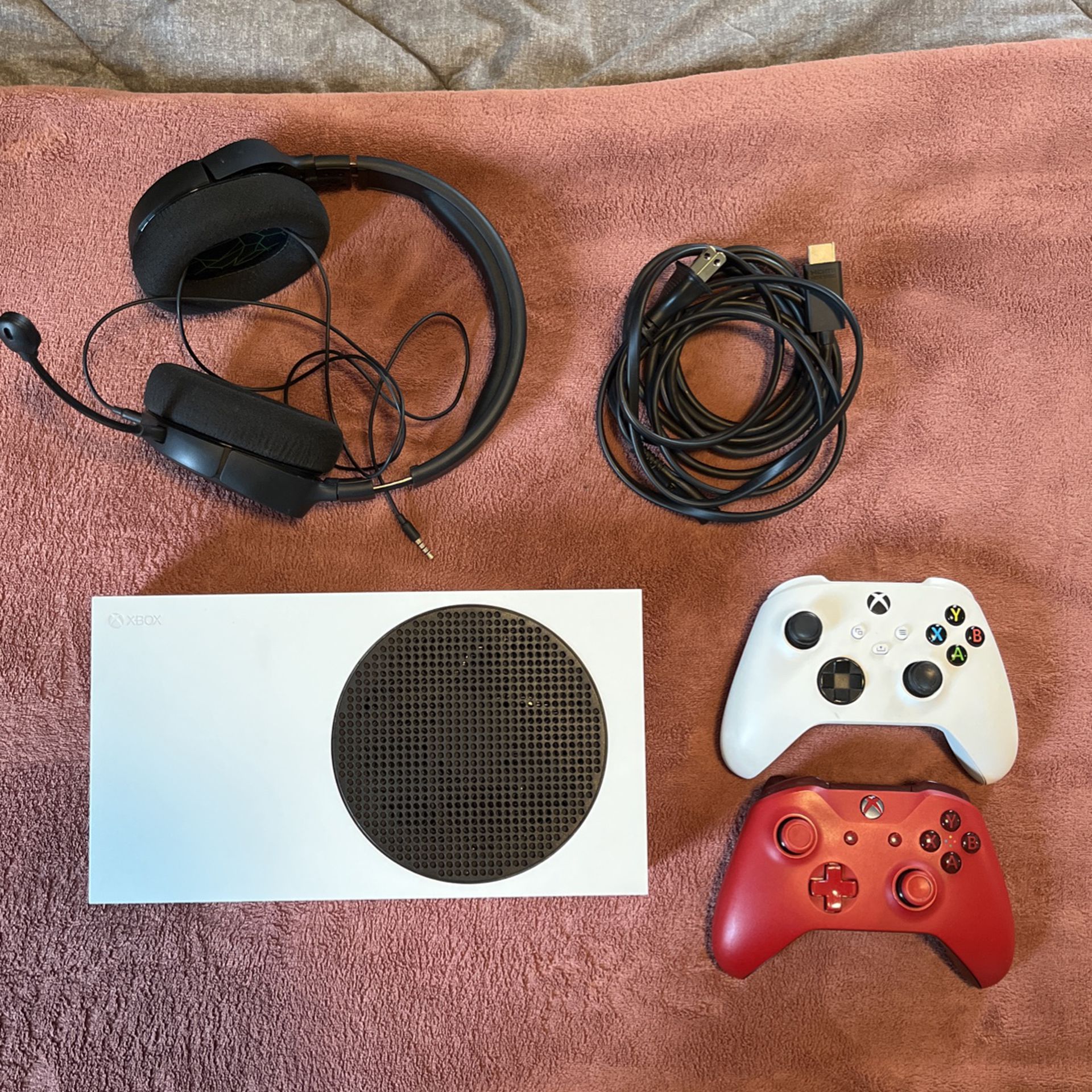 Xbox Series S With Controllers And Headset 