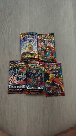 Pokemon loose sleeves surging sparks, mega evolution, chaos rising, destined rival
