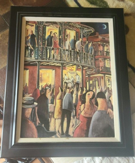 RED JAZZ/NEW ORLEANS LARGE CANVAS PAINTING SET