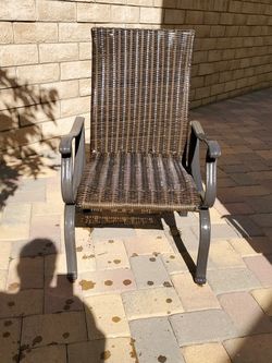 Three Garden Chairs Wicker