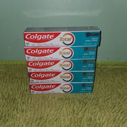 5 Colgate Toothpaste Fresh Mint Stripe Gel 5.1oz