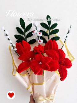 pipe cleaner flower bouquets