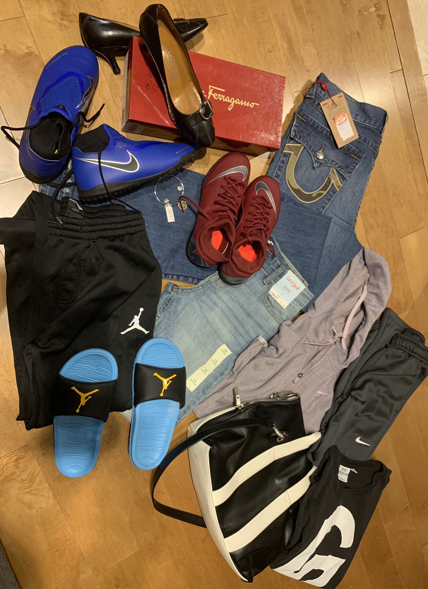 Holiday Bundle ... clothes , shoes , sneakers , pocket book