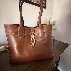 Dooney And Burke,  Italian Leather Florentine Large Emilie Shoulder Bag