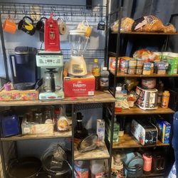 Modern Backers Rack  And Matching Shelf $200 Cash Firm