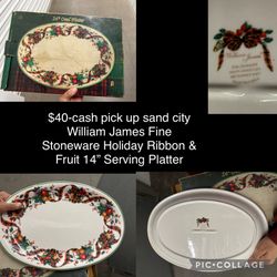 $40 William James Serving Platter