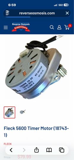 Fleck 5600 Timer Motor (18743-1)