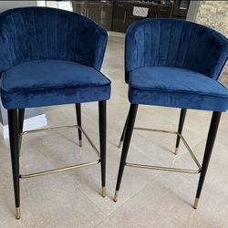 Blue Bar Stools