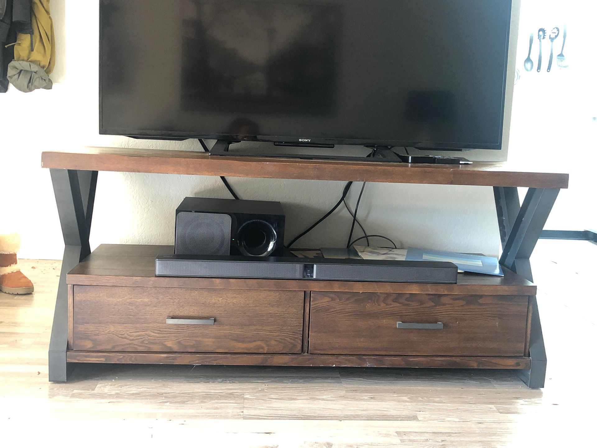 TV Stand with drawers - Super durable and great condition!