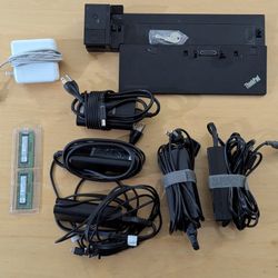 Dell, Lenovo Thinkpad Laptop Memory, Power Adapter, Dock