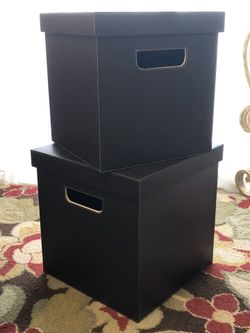 Storage Boxes (Set Of 2) - Or End Table