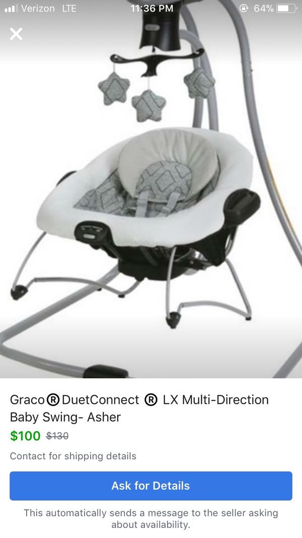 Graco Duetconnect Lx Multi Direction Baby Swing With Bouncer For Sale In Bridge City Tx Offerup