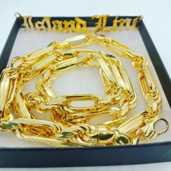 14k Overlay 925 Silver Milanos - IslandLinc 