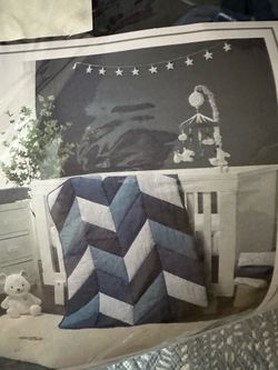 Crib Set Moonlight Blue