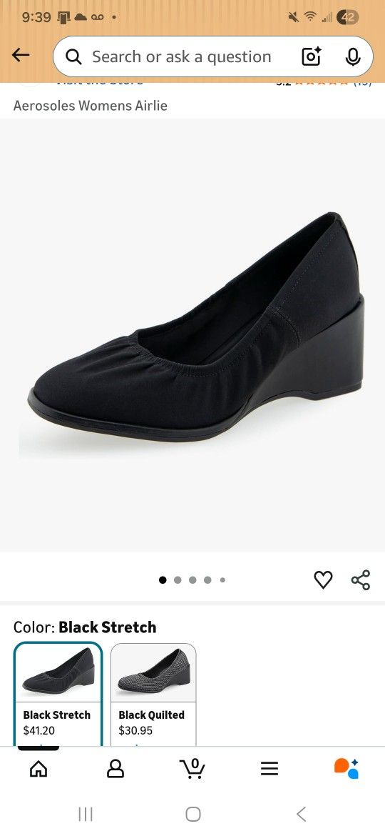 Aerosoles Airlie Black 11W