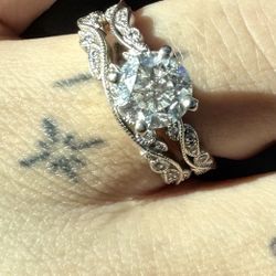 Engagement Ring and wedding Band 