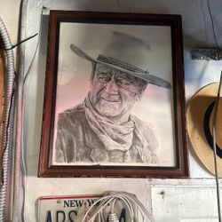 John Wayne Frame Vintage Cowboy
