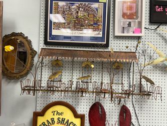 Vintage Bistro Street Café 3-D metal art by Curtis Jere 51”