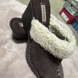 Sketcher Wedge Slip On Sandal/ Size 7