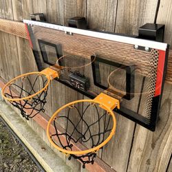East Point Double Shot LED Basketball Hoops - Indoor - Over the Door