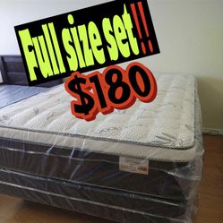 Full Size Pillow Top Mattress Set ‼️‼️‼️