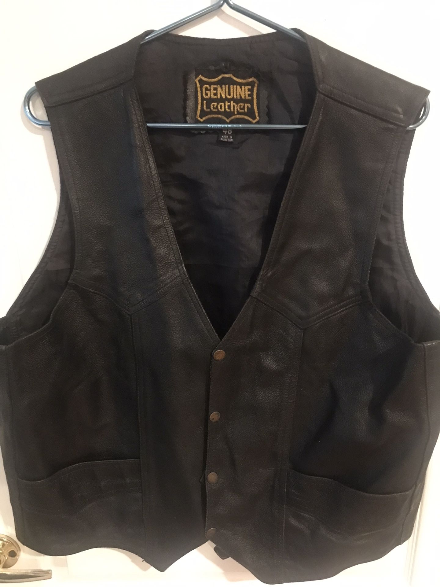 Leather vest