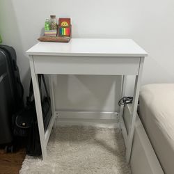 White Desk With Drawer