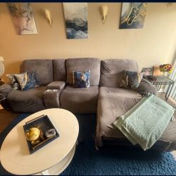 Dark Brown Recliner Couch