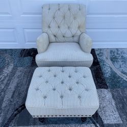 Pier 1 Imports Accent Chair & Ottoman