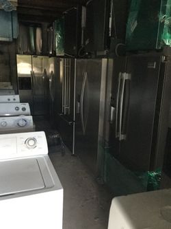 Stainless steel side by side refrigerators/ 90 day warranty/delivery available