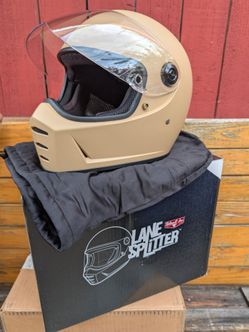 Biltwell Lanesplitter - Like New- Matte Coyote Brown- Size Large