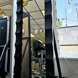 New Black Floor mirror with stand full length