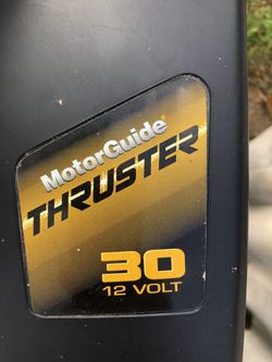 Motorguide thruster trolling motor 30