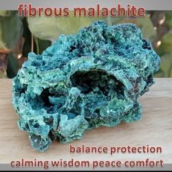 Fibrous Malachite Chunk Crystal Rock #1