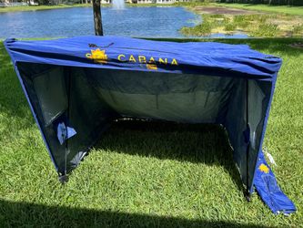 RIO Sol Cabana Beach Shelter – 2 Person – Blue with Stakes and Carry Bag
